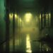 liminal hallway at night