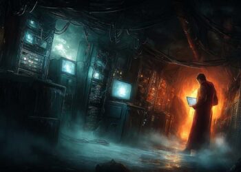 Echoes in the Dark Fiber By Wartonno Techno Thriller