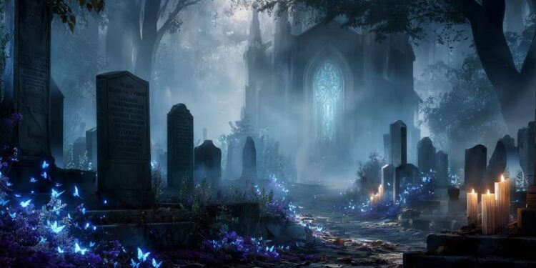 Meridian city cemetery purple