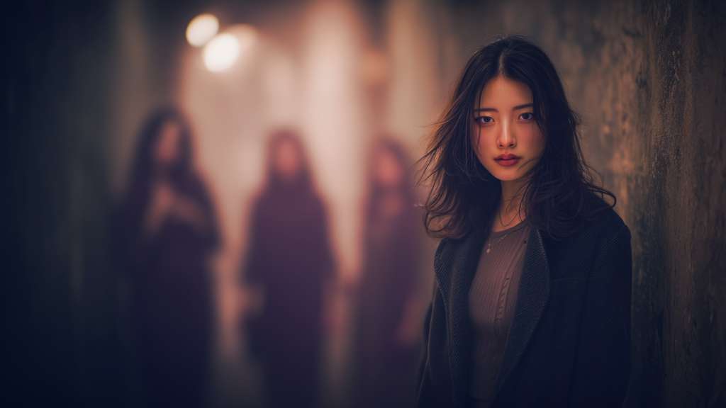 Dark liminal horror hallway filled with fog