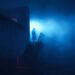 A cinematic liminal apartment hallway after midnight with a mysterious door and warm light underneath, created for The Room After Thinking from The Quiet Archive by Wartonno Sound.