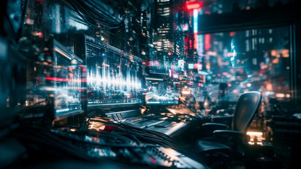 Cyberpunk Ambient Gives Overthinking a City