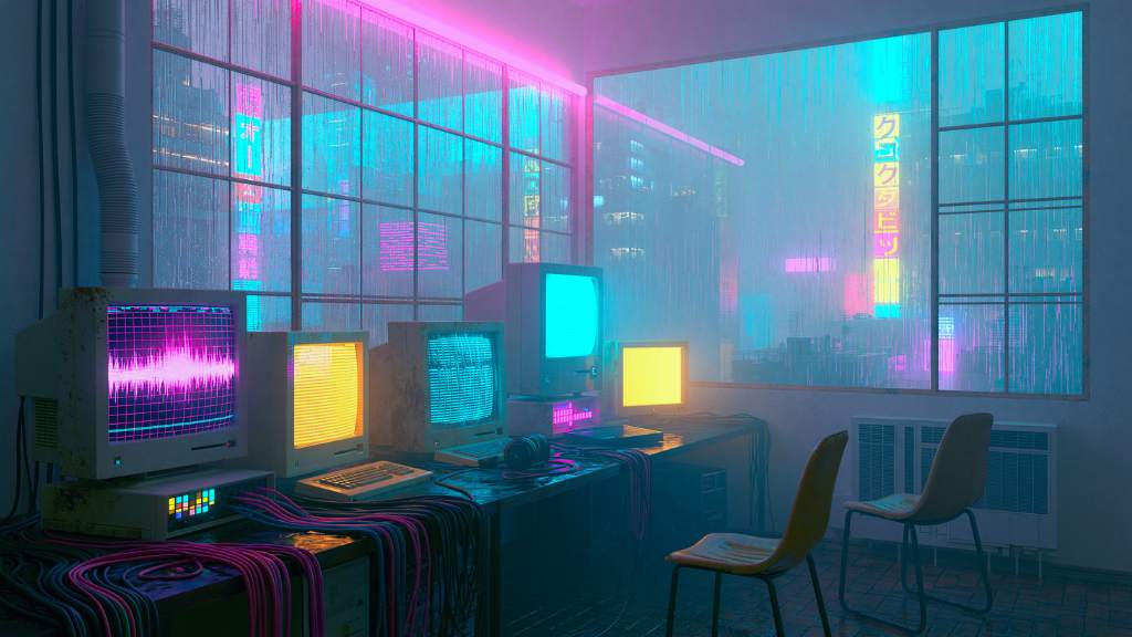 Cyberpunk ambient gives overthinking a city