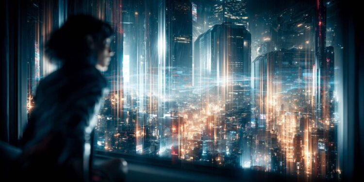 Dark cyberpunk music workstation used by Wartonno to create After the System Broke
