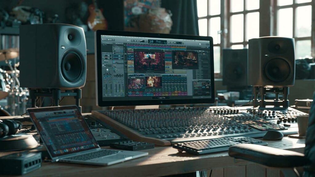 Wartonno production session for the cyberpunk ambient track After the System Broke 1B
