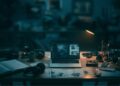 Creative workspace with multiple projects and one project selected for focus